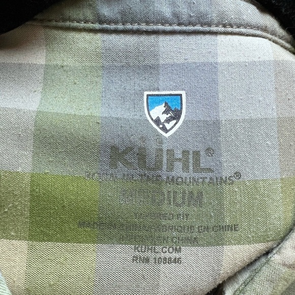 Kühl Men’s Tapered Fit Short Sleeve Button Down Plaid Shirt - Picture 4 of 7